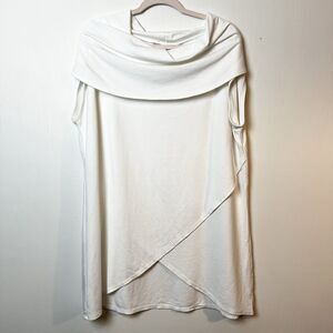 bryn Walker White Draped Blouse